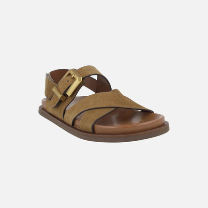 Sandalias Isabella con hebilla y cierre de velcro