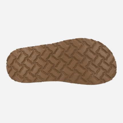 Sandalias de piel con plataforma y adorno de hebilla OCA-260