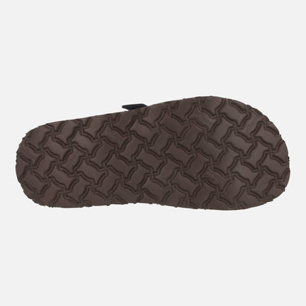 Sandalias de piel con plataforma y adorno de hebilla OCA-260