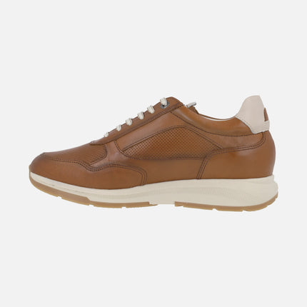 Zapatos deportivos de piel para hombre con cordones y cremallera Karter