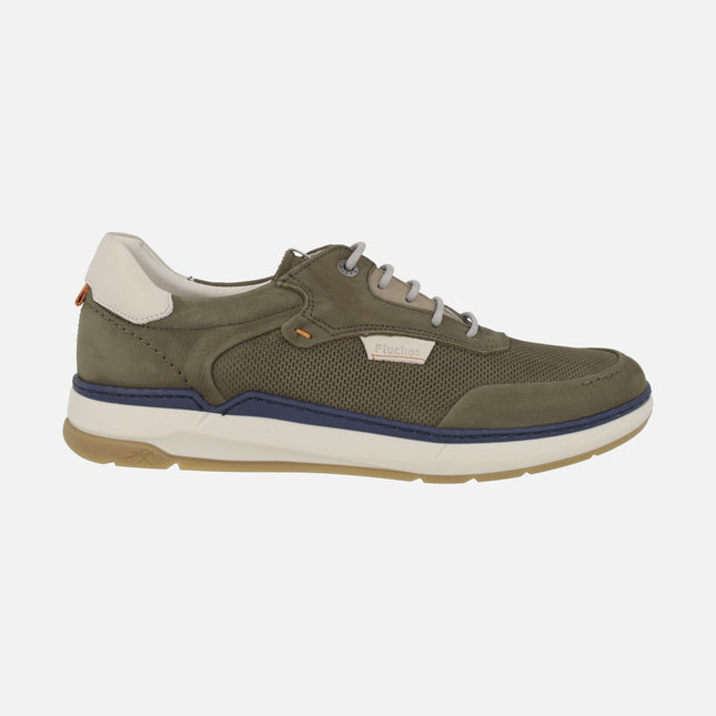 Zapatos para hombre en piel nobuck con detalle de picados Línea Jeff