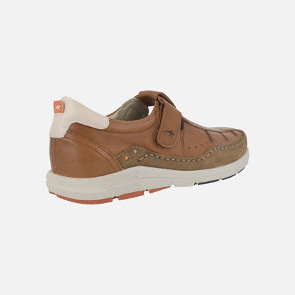 Sandalias de piel para hombre Kai con cierre de velcro