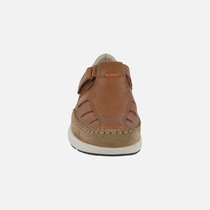 Sandalias de piel para hombre Kai con cierre de velcro
