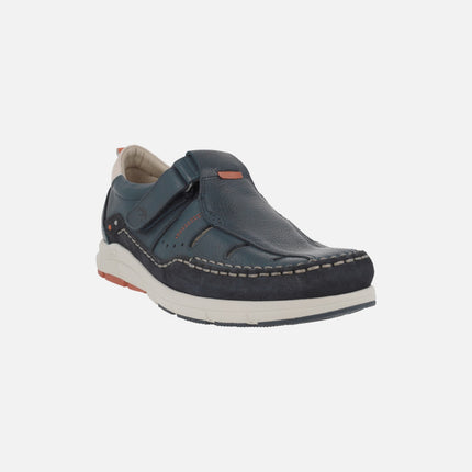 Sandalias de piel para hombre Kai con cierre de velcro