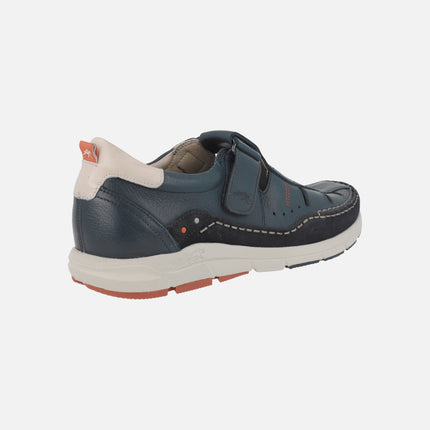 Sandalias de piel para hombre Kai con cierre de velcro