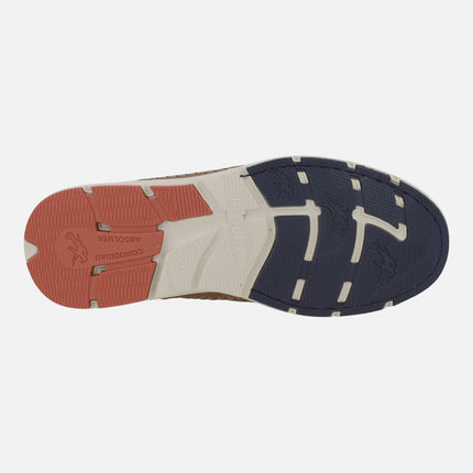 Zapatos casual en piel cuero con cordones elásticos línea KAI