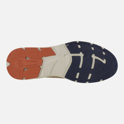 Kai men's boating shoes in taupe nubuck