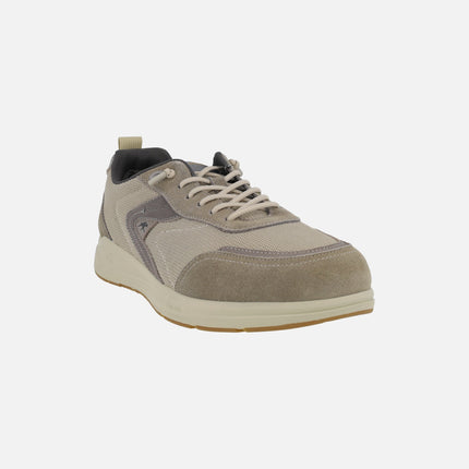 Zapatos deportivos para hombre en combinado de tejido y serraje línea TRENTO