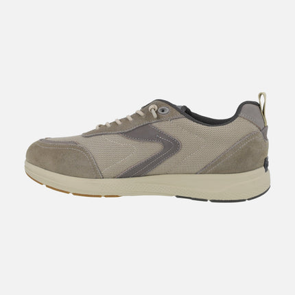 Zapatos deportivos para hombre en combinado de tejido y serraje línea TRENTO