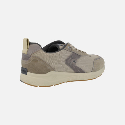 Zapatos deportivos para hombre en combinado de tejido y serraje línea TRENTO