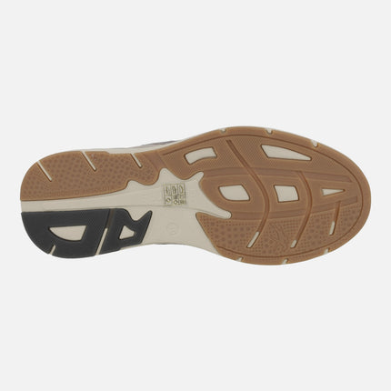 Zapatos deportivos para hombre en combinado de tejido y serraje línea TRENTO