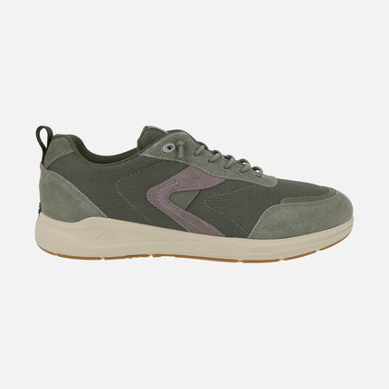 Men's sneakers in a combination of fabric and suede TRENTO line