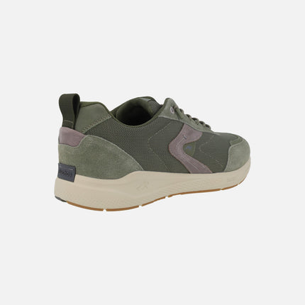 Men's sneakers in a combination of fabric and suede TRENTO line