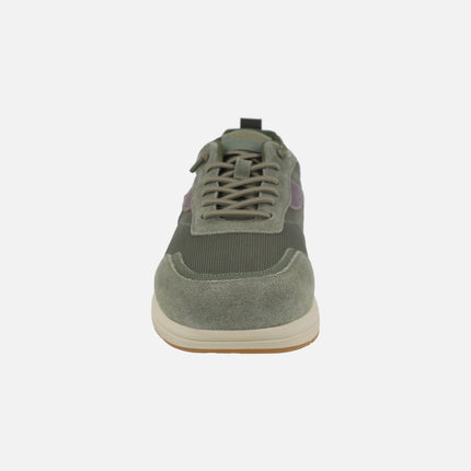 Men's sneakers in a combination of fabric and suede TRENTO line