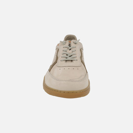 Zapatos deportivos Lenox en piel nobuck con cordones elásticos