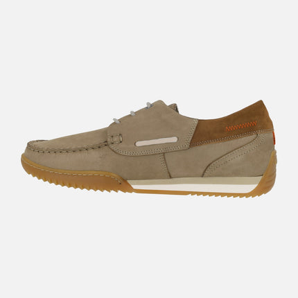 Zapatos náuticos para hombre en piel nobuck Bruno