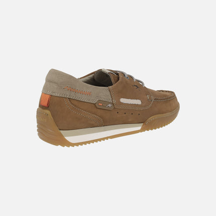 Zapatos náuticos para hombre en piel nobuck Bruno