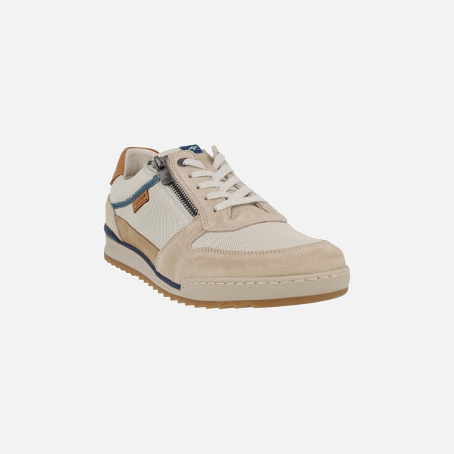 Elder men's sneakers in cream combination