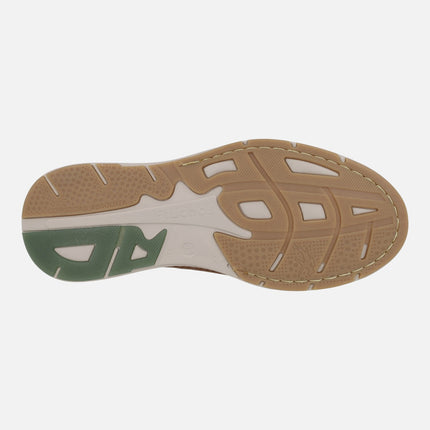 Men's comfort moccasins in brown leather with elastics Kadir