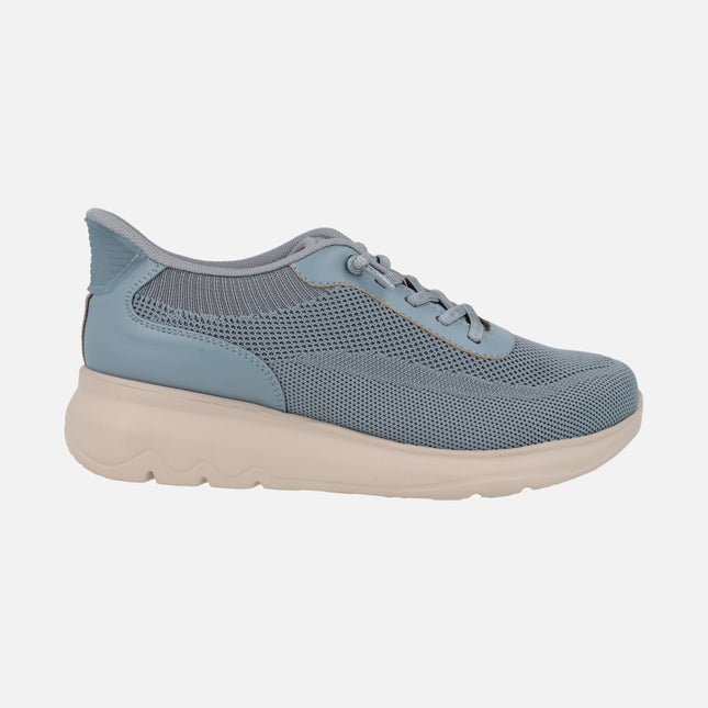 Zapatillas deportivas con cordones elásticos y sistema calza fácil