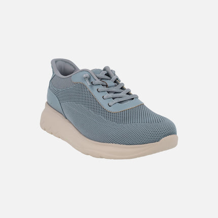 Zapatillas deportivas con cordones elásticos y sistema calza fácil