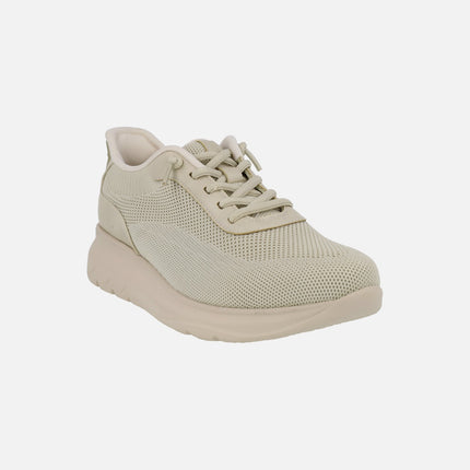 Zapatillas deportivas con cordones elásticos y sistema calza fácil
