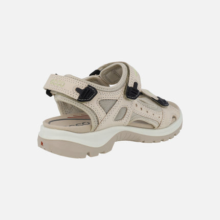 Hiking sandals with velcro closure Offroad sandal Limestone