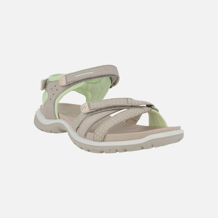 Offroad Roam leather sandals with velcro closure