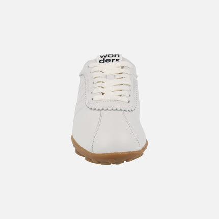 Zapatillas deportivas de piel blanca Nysa 02