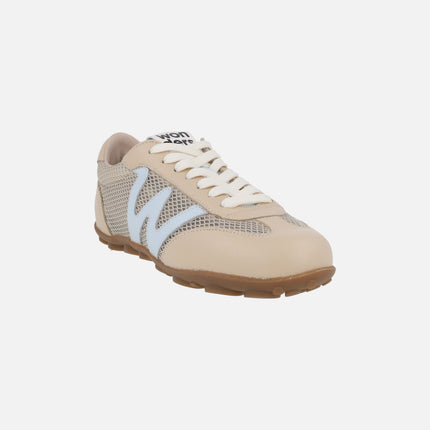 Deportivas de piel y rejilla Nysa 01
