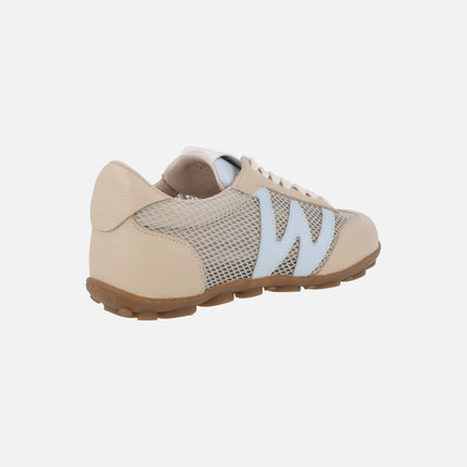 Deportivas de piel y rejilla Nysa 01