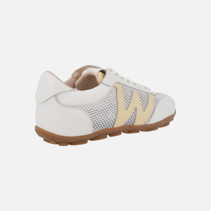 Deportivas de piel y rejilla Nysa 01