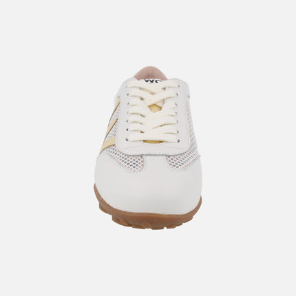 Deportivas de piel y rejilla Nysa 01