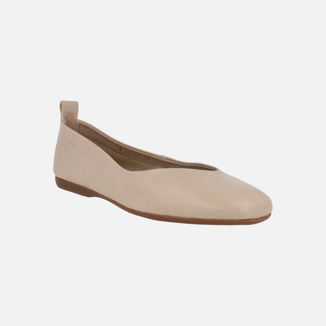 Bailarinas planas de piel A-86141