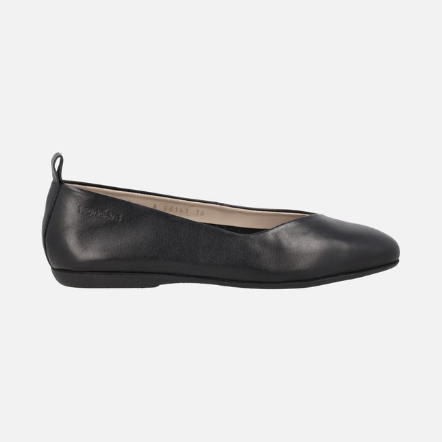 Bailarinas planas de piel A-86141