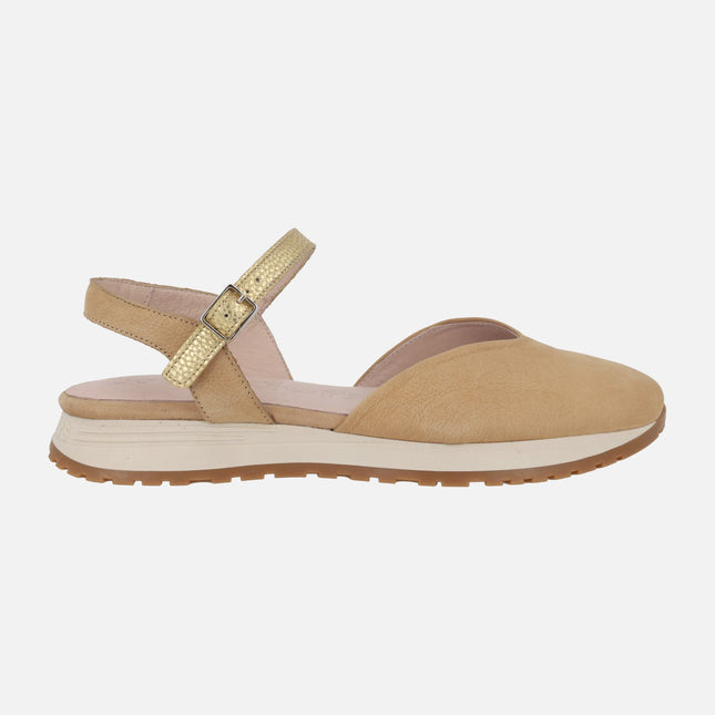 Zapatos de piel destalonados Towanda 04 sand/oro
