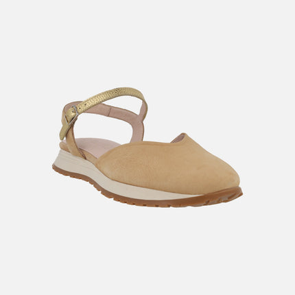 Zapatos de piel destalonados Towanda 04 sand/oro