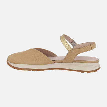Zapatos de piel destalonados Towanda 04 sand/oro