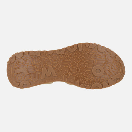 Zapatos de piel destalonados Towanda 04 sand/oro