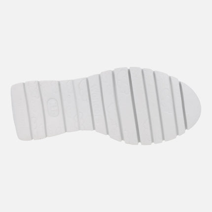 Zapatillas deportivas en combinado plata/aura Odisei 01