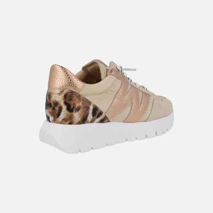 Zapatillas deportivas Odisei 00 con talón en animal print