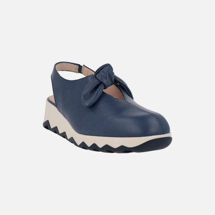 Zapatos de piel destalonados con lazo Simon 02