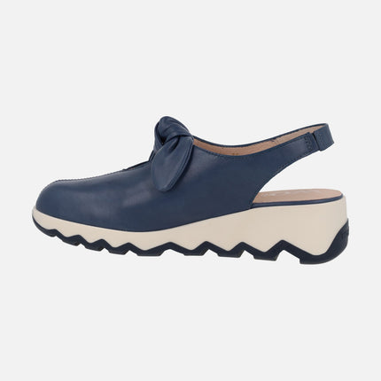 Zapatos de piel destalonados con lazo Simon 02