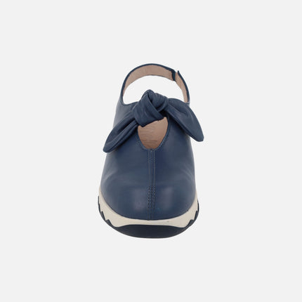 Zapatos de piel destalonados con lazo Simon 02