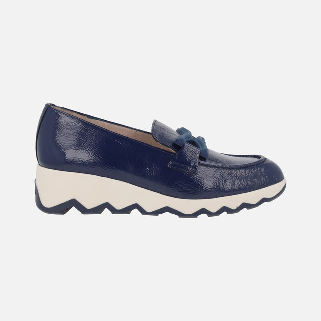 Mocasines de piel charol con suela dentada Simon 20