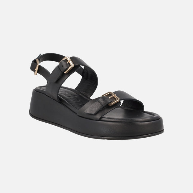 Sandalias de piel con plataforma Yuna 57