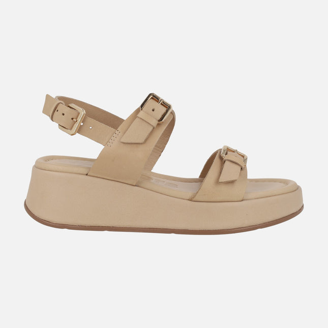 Sandalias de piel con plataforma Yuna 57