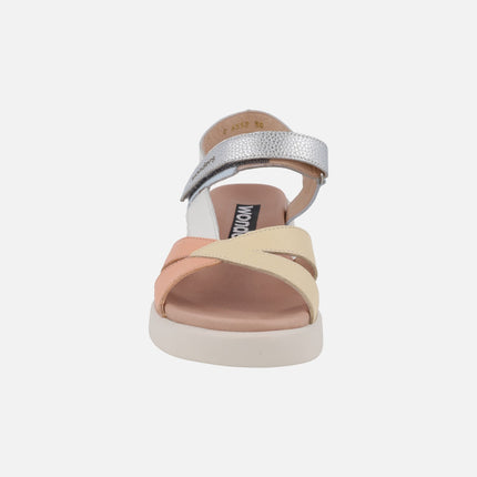 Sandalias de piel con cierre de velcro Mar 52