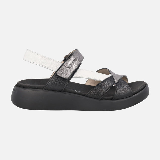 Sandalias de piel con cierre de velcro Mar 52