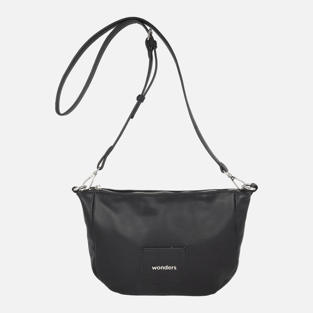 Wonders Black Crossbody Bags WB-55033